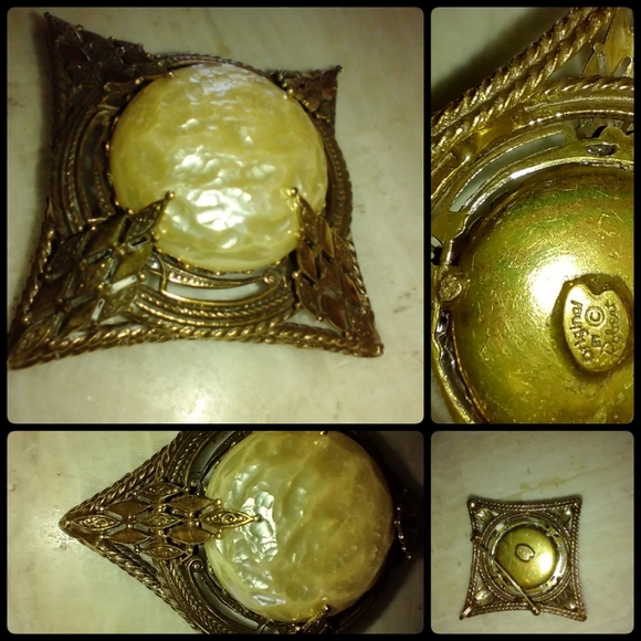 Brooch Signed by Robert Graham Vtg Retro Era, circa mid-20th century - Picture 6 of 16